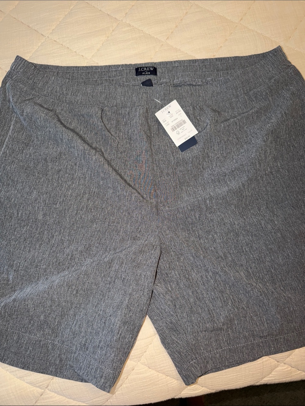 J. Crew Men's Gray Flat-Front Shorts